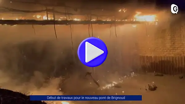Incendie de pont de Brignoud