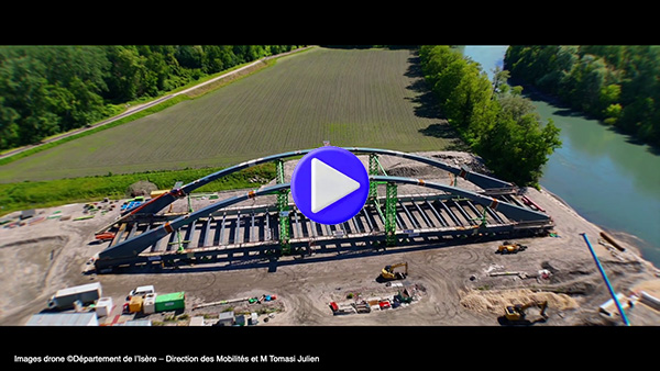 vue du pont par drone
