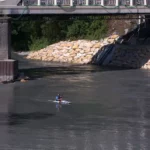 kayak sous pont